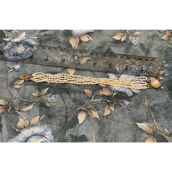 Vintage Rice Pearl Beaded Bracelet - Picture 7 of 7